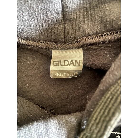 I'm With the Band Hoodie Sweatshirt Black Women's Medium by Gildan - Picture 9 of 9